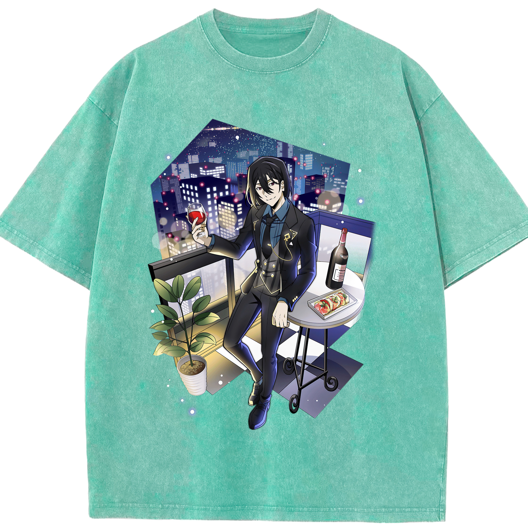 （画像用） 文豪ストレイドッグス Bungo Stray Dogs 綿100% ヴィンテージ風 半袖Tシャツ（フロントプリント）